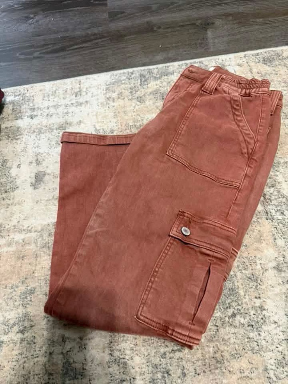 Velvet Women's mom Cargo Jeans - Utility Pocket Detail